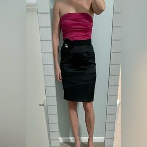 Strapless White House Black Market Dress